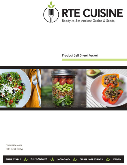 RTE Cuisine Sell Sheet Booklet